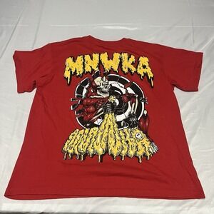 Y2K Mishka NYC Death Adders Graphic T-Shirt Adult M Red Streetwear Skater